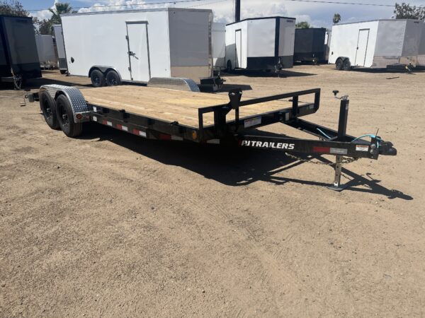 20x83 Tandem Axle Channel Equipment, 10K GVWR, Slide-In Ramps