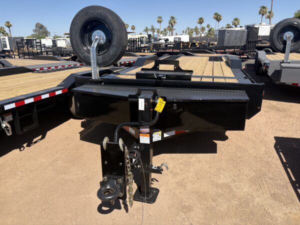 22x8.5 (18'+4') Tilt Bed Wide Body, 22K GVWR, 80" Steel Toolbox