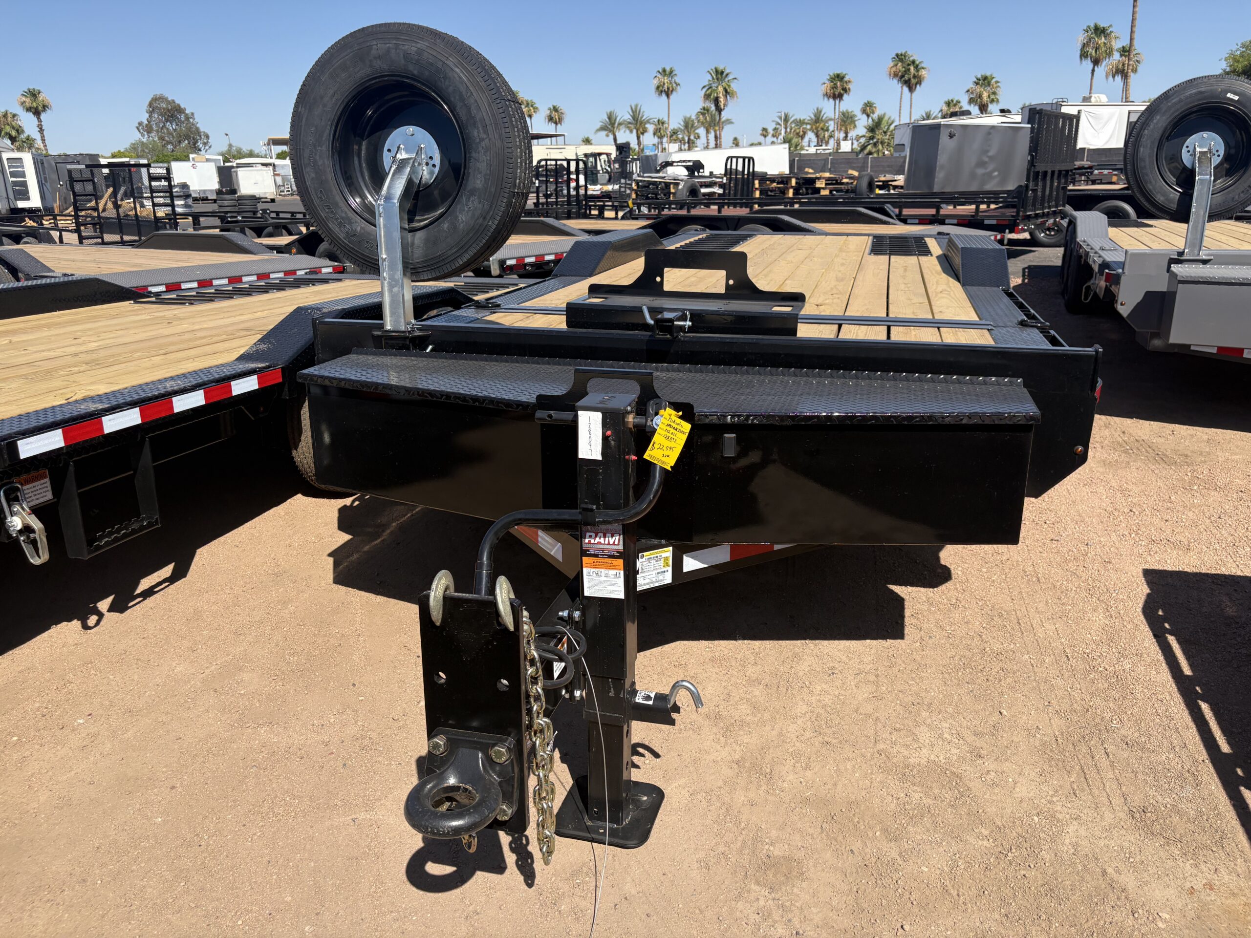 22x8.5 (18'+4') Tilt Bed Wide Body, 22K GVWR, 80" Steel Toolbox