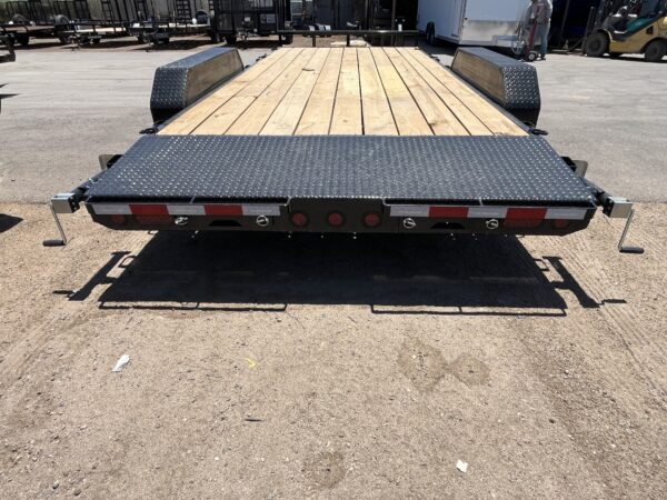 18x83 Tandem Axle Channel Equipment, 10K GVWR, Slide-In Ramps