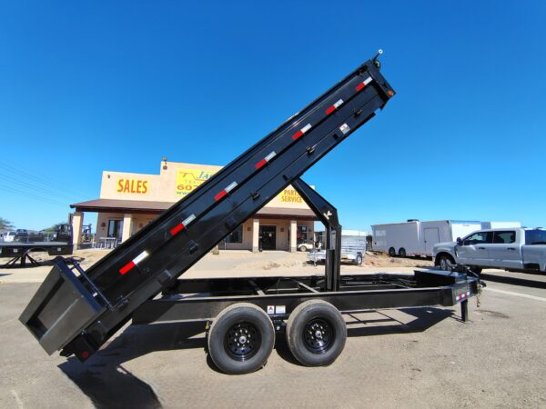 16x96 IronBull Tandem Axle Deckover Dump, 15K GVWR, 18" Fold Down Sides
