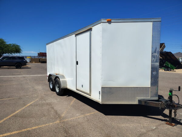 16 x 7 Tandem Axle, Enclosed Cargo, 7K GVWR
