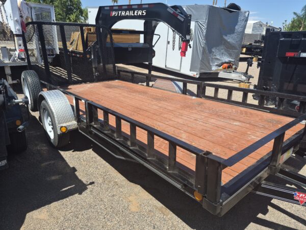 2024 PJ 77x14 single axle utilty with side load ramps