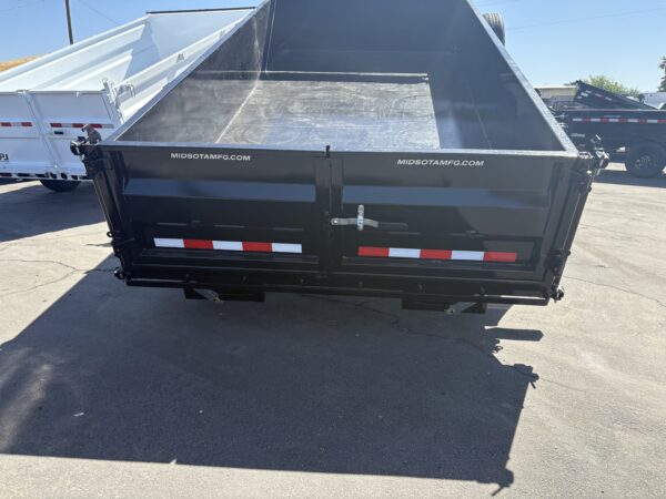 20x7 (14'+6') Flat Front Rear Dump, 15,400 GVWR, 40" Steel Toolbox