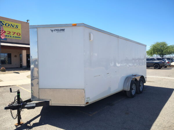 16 x 7 Tandem Axle, Enclosed Cargo, 7K GVWR