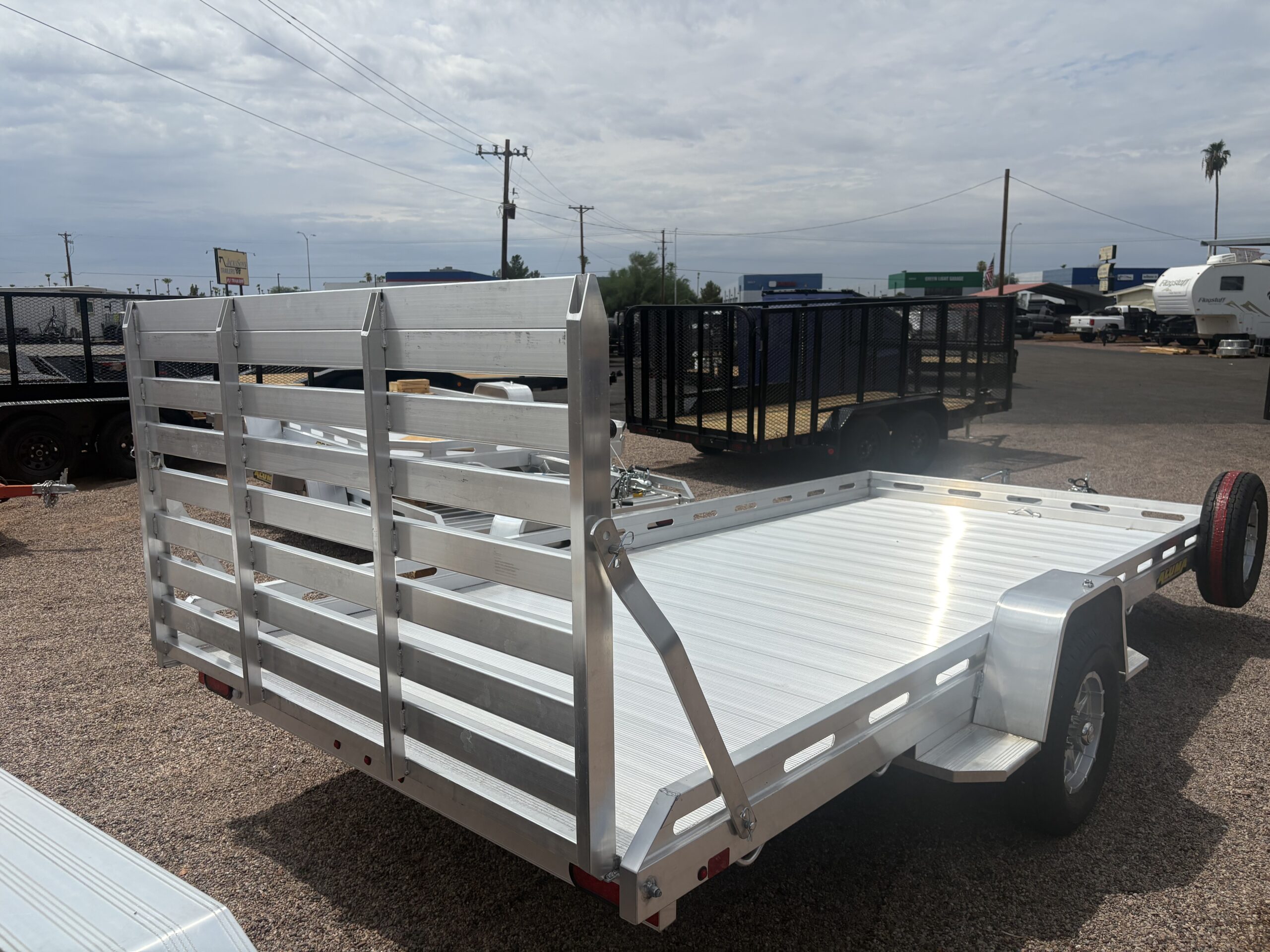 15x80 All Aluminum, 4.25K GVWR, Single Axle, W/ Tailgate (8015S-EL-TG) - Image 4