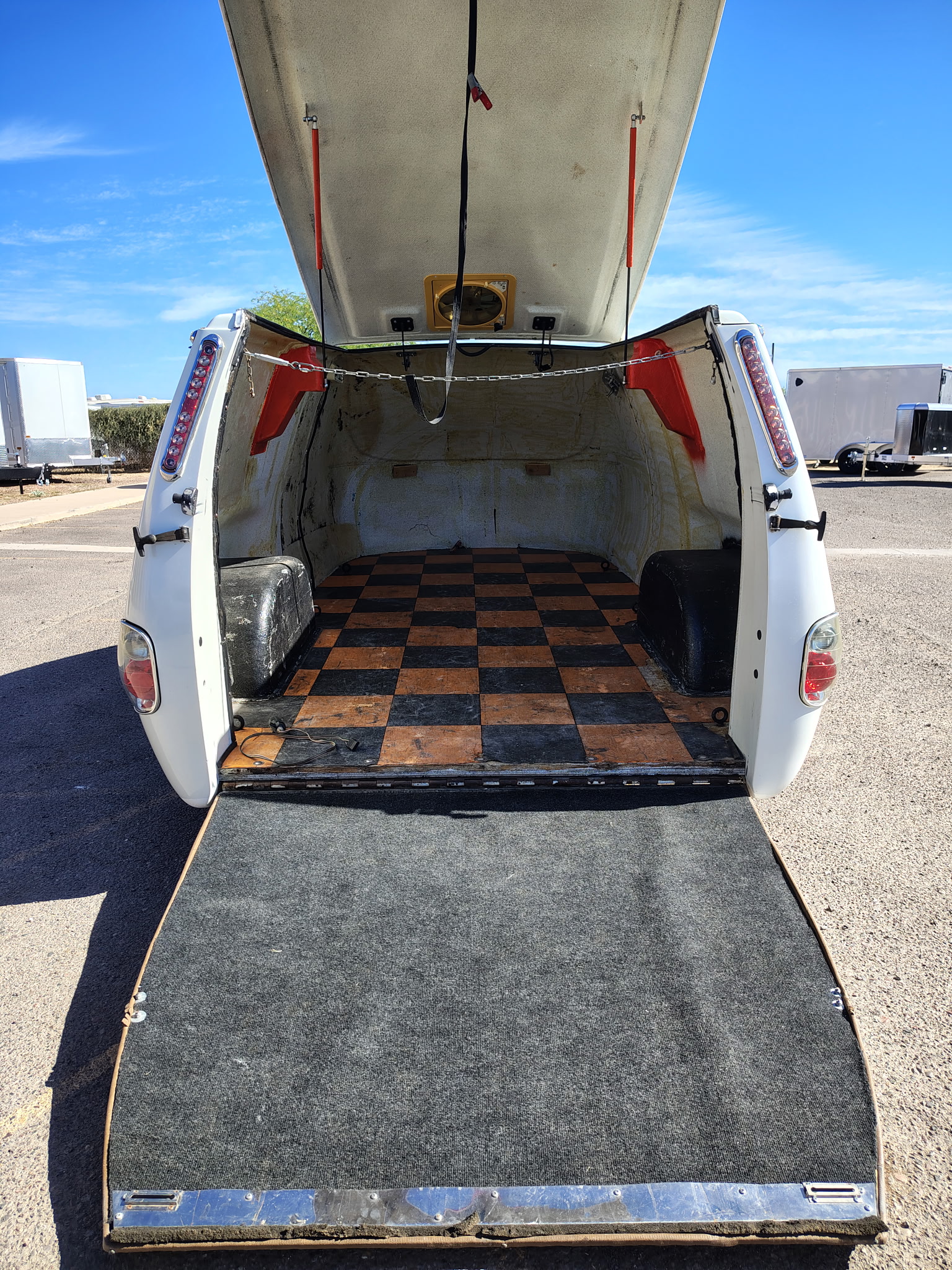 Custom 12' Fiberglass Motorcycle Hauler - Image 8