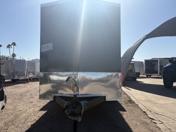 12x6 Indigo DLX, Flat Top V-Nose, 7K GVWR, Ramp Door