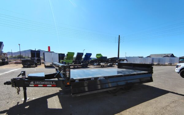 16x96 IronBull Tandem Axle Deckover Dump, 15K GVWR, 18" Fold Down Sides