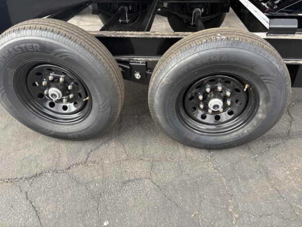 12x72 IronBull Tandem Axle Dump, 15K GVWR, 24" Sides, Solar Charger