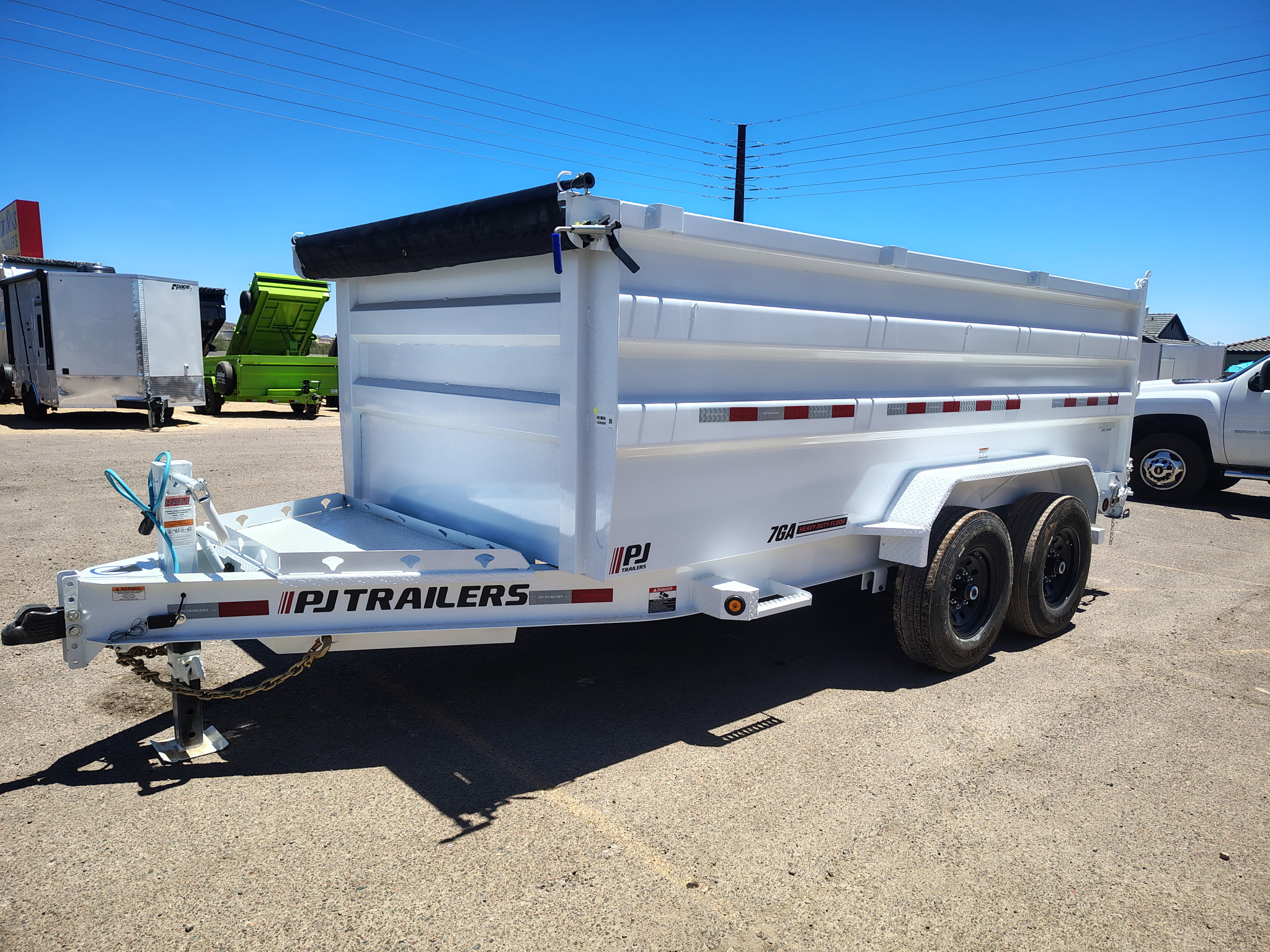 14x83 Tandem Axle, 15,400 GVWR, Low Pro Dump, 48" Sides - Image 6