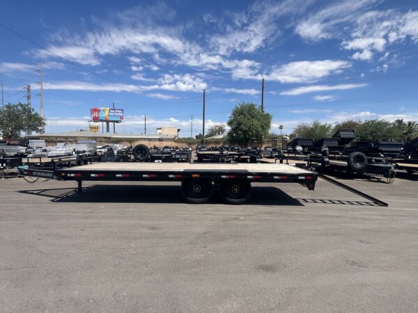 20x102 Tandem Axle Deckover, 14K GVWR, Slide-In Ramps