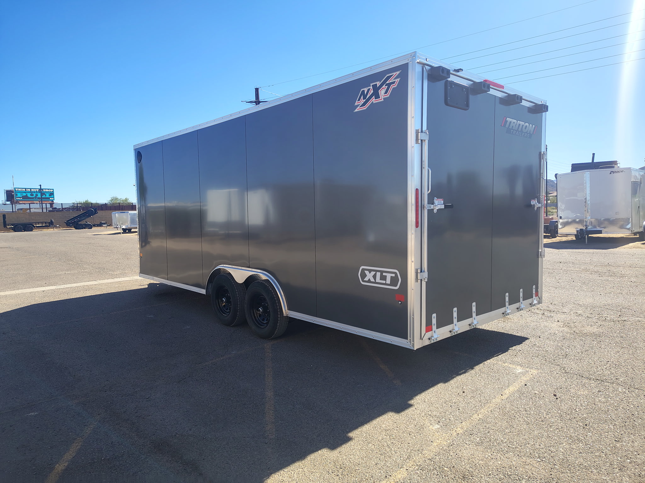 20x8.5 All Aluminum XLT-P Car Hauler, 10K GVWR, Side Door, Ramp Door - Image 6