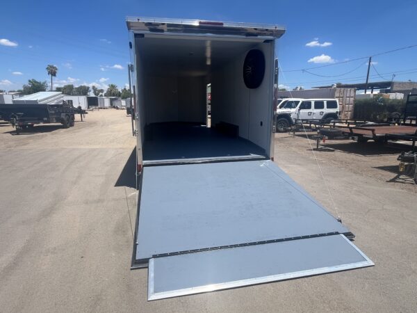 24x8.5 Jasper SE Car Hauler, 10K GVWR, White Vinyl Walls/Ceiling, Stabilizer Jacks, Ramp Door