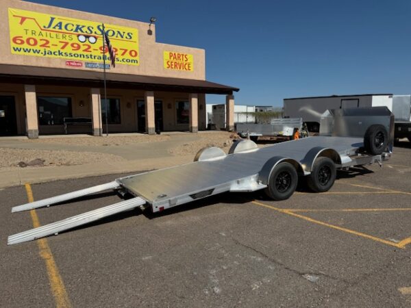 18x82 All Aluminum, 7K GVWR, Tandem Axle, Low Profile Tilt (8218LP-TILT-TA-EL-R-RTD)