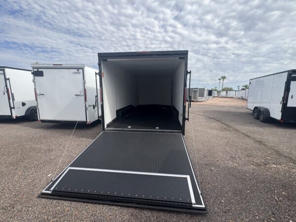 20x8.5 Jasper SE Car Hauler, 10K GVWR,White Vinyl Walls/Ceiling, RTP Floor, Ramp Door