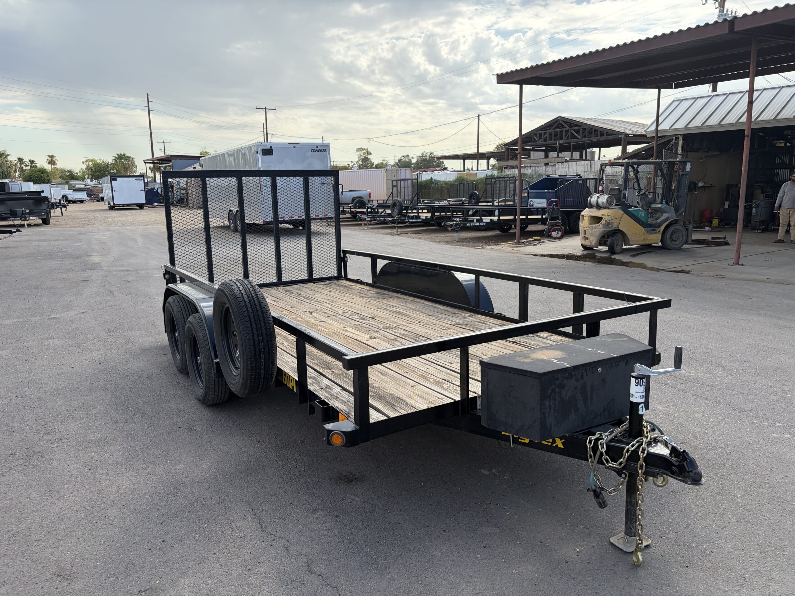 14x77 UTILITY TRAILER, TANDEM AXLE