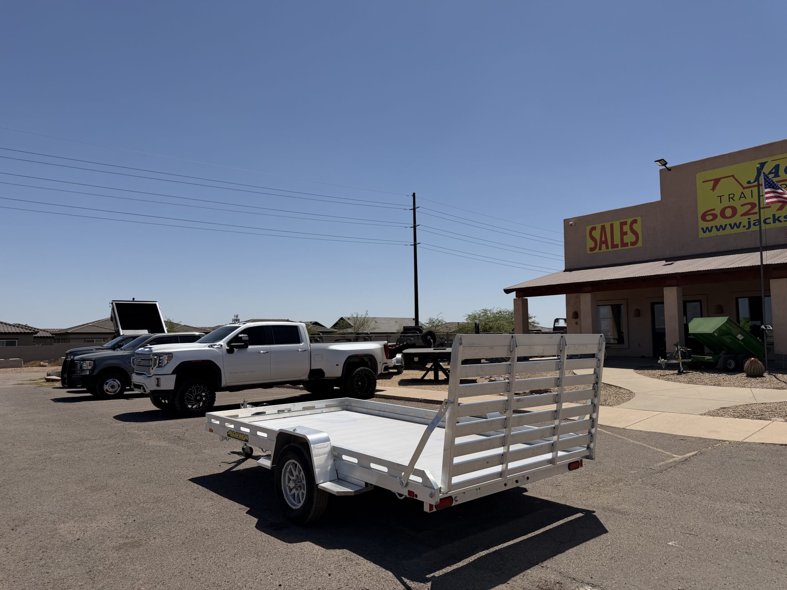 12x80 All Aluminum, 4.25K GVWR, Single Axle, W/ Tailgate (8012S-EL-TG) - Image 2