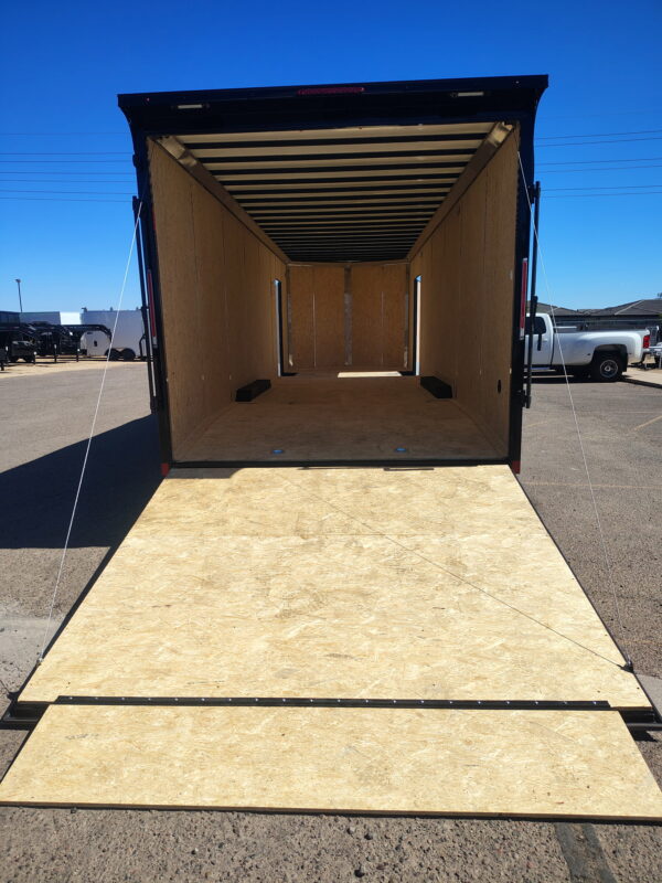 28x8.5 Conquest SE Flat Top Sloped V-Nose Enclosed Car Hauler, 10K GVWR, Ramp Door