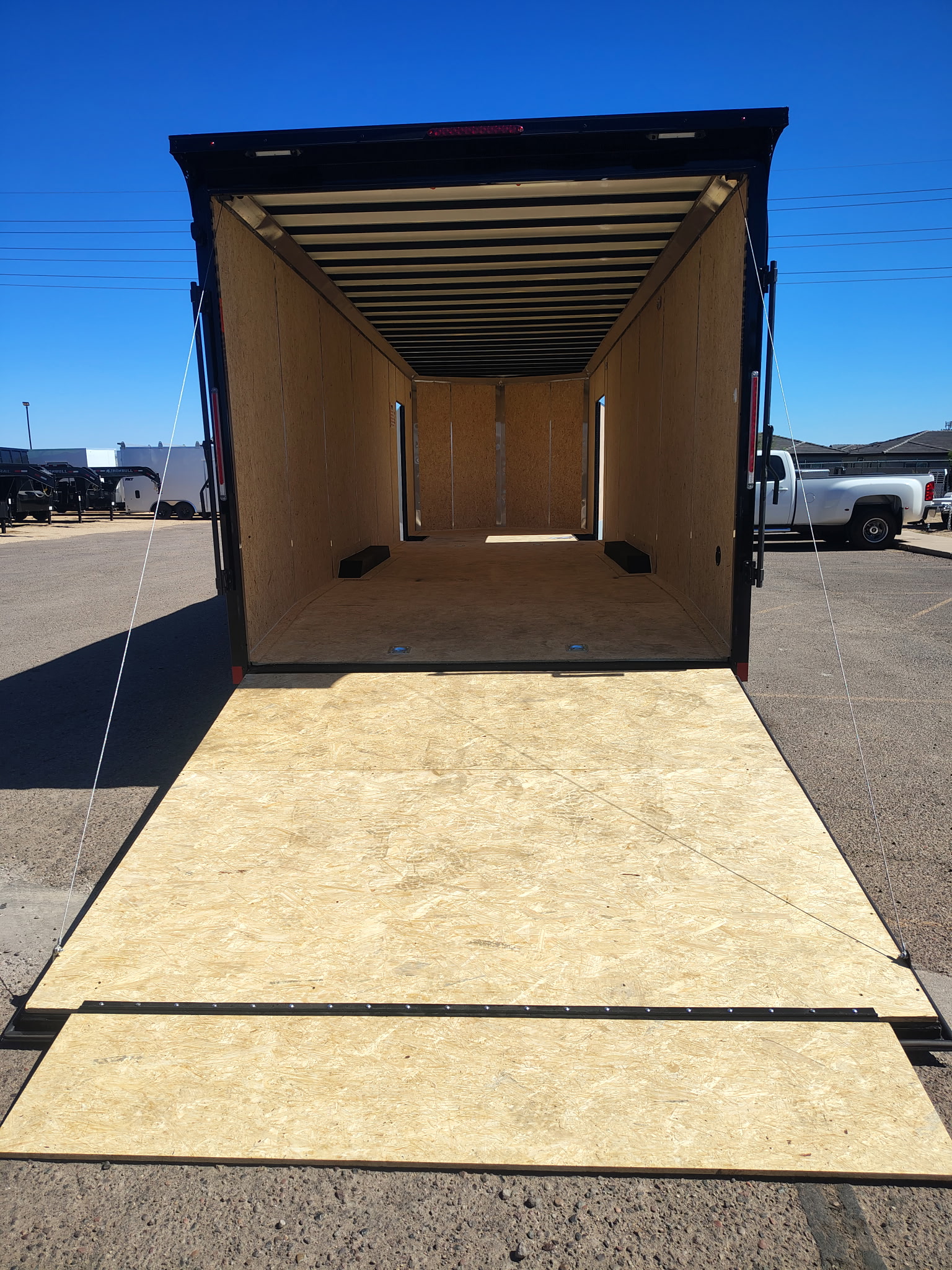28x8.5 Conquest SE Flat Top Sloped V-Nose Enclosed Car Hauler, 10K GVWR, Ramp Door - Image 14
