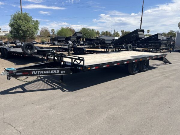 20x102 Tandem Axle Deckover, 14K GVWR, Slide-In Ramps