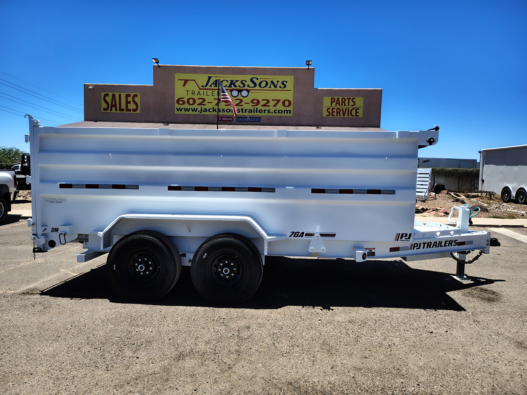 14x83 Tandem Axle, 15,400 GVWR, Low Pro Dump, 48" Sides - Image 2