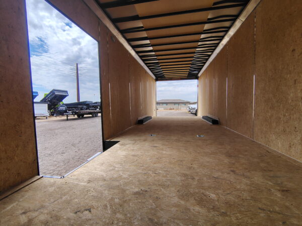 28x8.5 Conquest SE Flat Top Sloped V-Nose Enclosed Car Hauler, 10K GVWR, Ramp Door