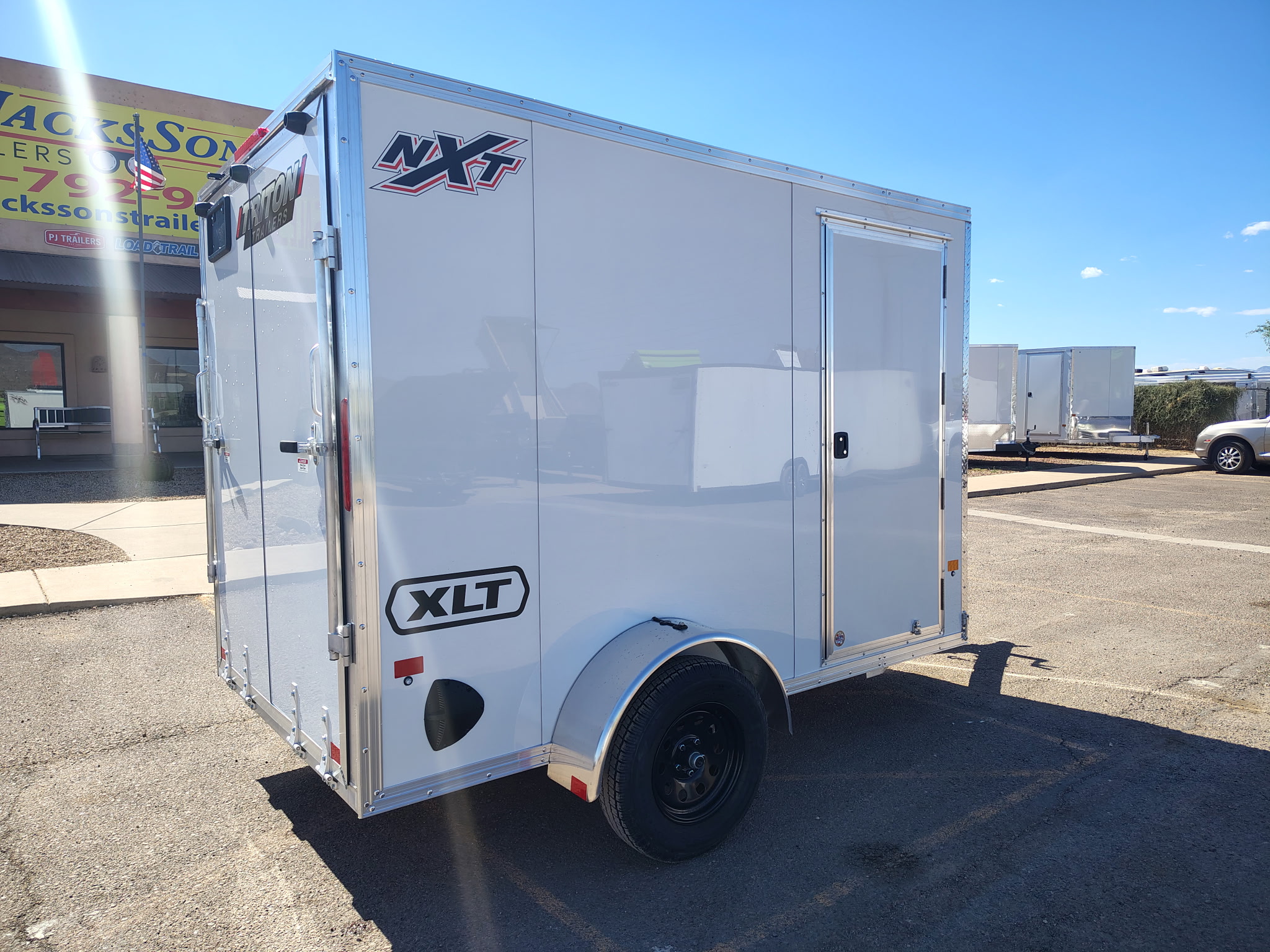 10x6 All Aluminum XLT-P Enclosed, 3K GVWR, Side Door, Ramp Door - Image 8
