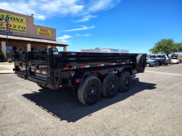 16x83 IronBull Triple Axle Dump, 21K GVWR, 24" Sides