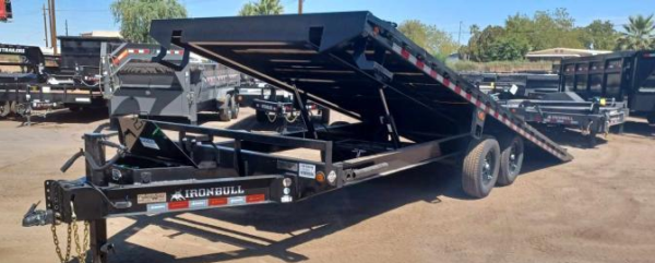 24x102 IronBull Deckover Tilt, Tandom Axle, 14K GVWR