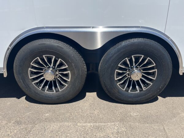 24x8.5 Jasper SE Car Hauler, 10K GVWR, White Vinyl Walls/Ceiling, Stabilizer Jacks, Ramp Door