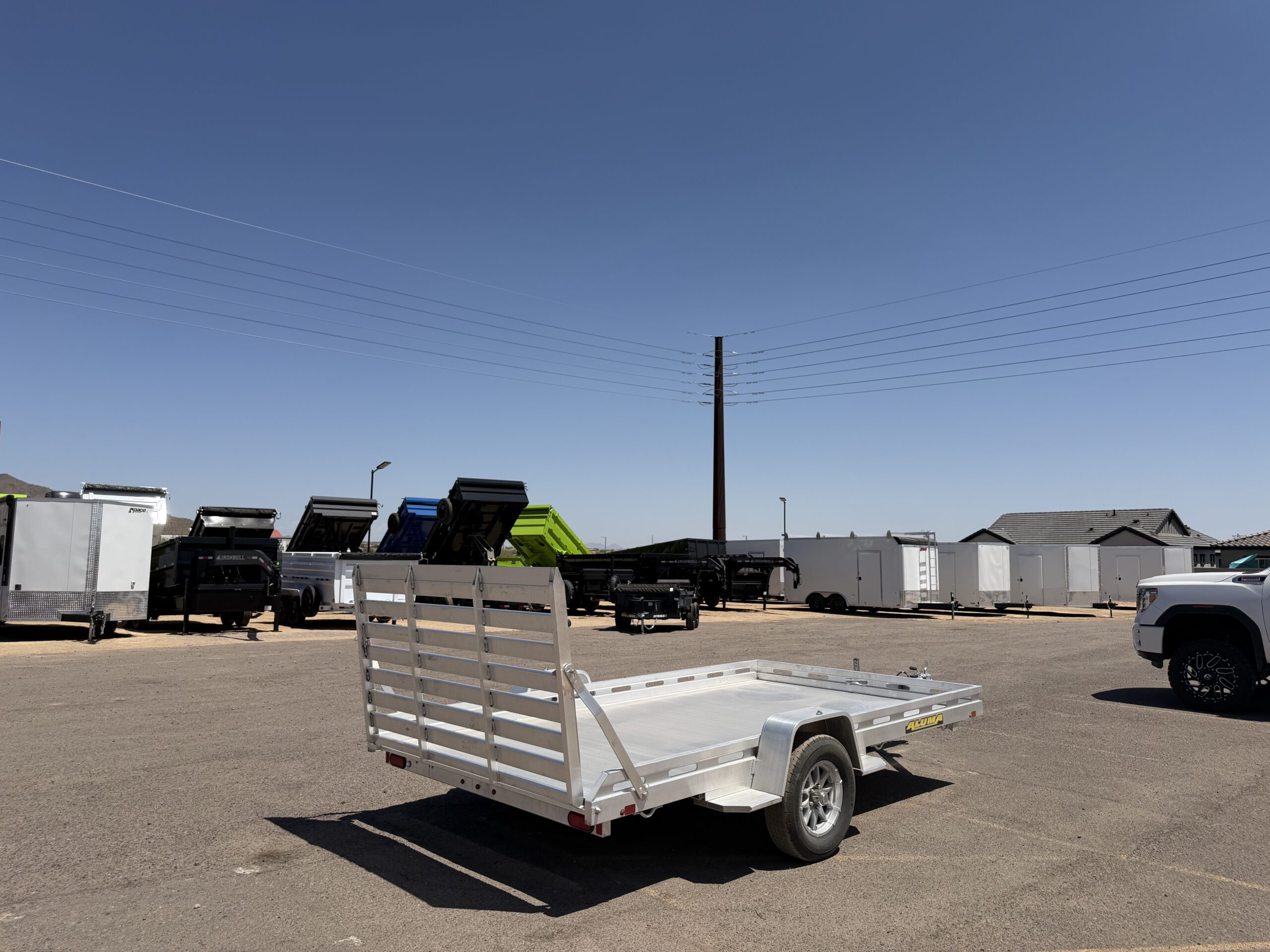 12x80 All Aluminum, 4.25K GVWR, Single Axle, W/ Tailgate (8012S-EL-TG) - Image 6