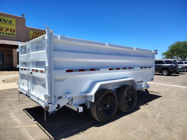 14x83 Tandem Axle, 15,400 GVWR, Low Pro Dump, 48" Sides