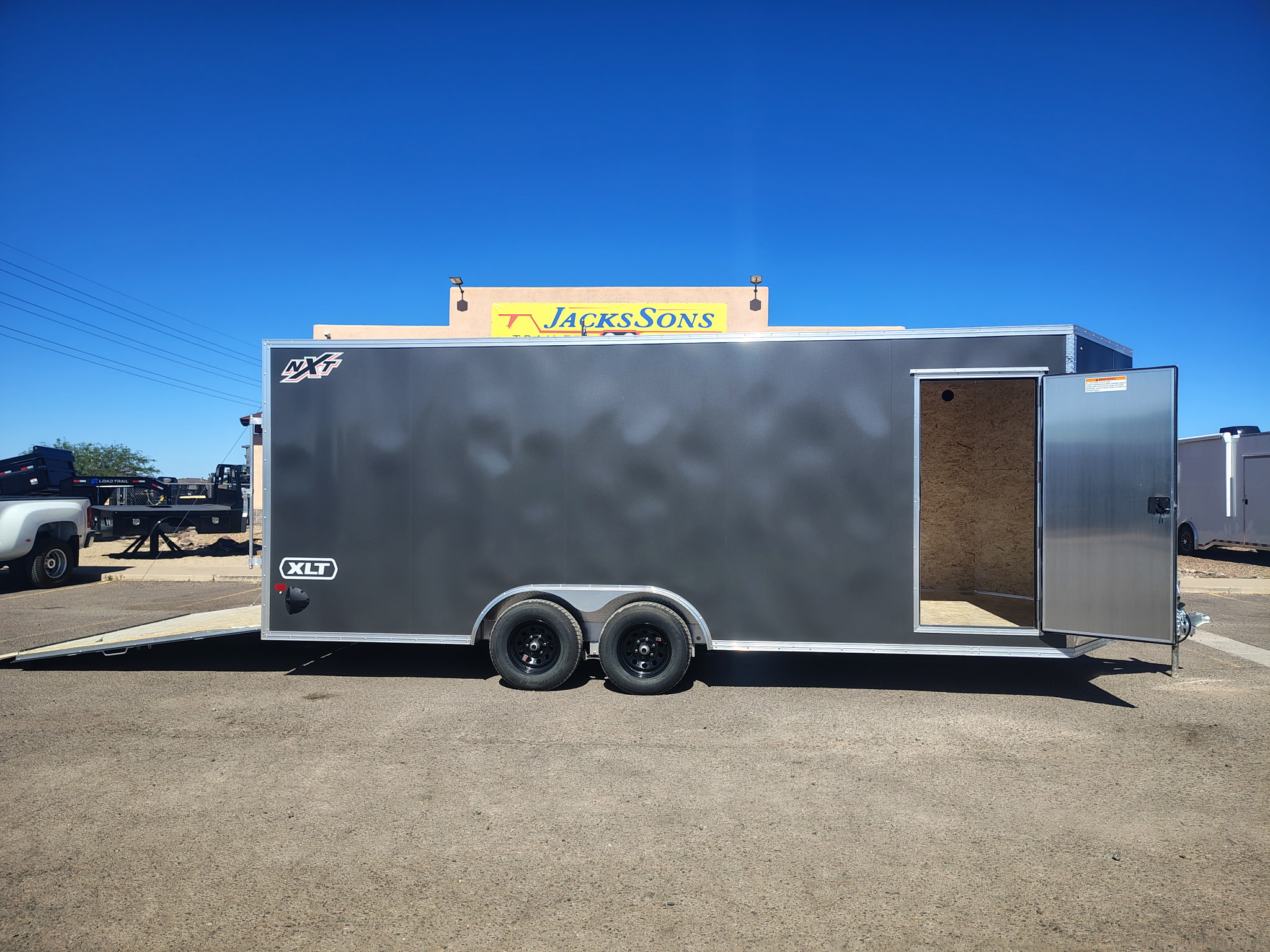 20x8.5 All Aluminum XLT-P Car Hauler, 10K GVWR, Side Door, Ramp Door - Image 2