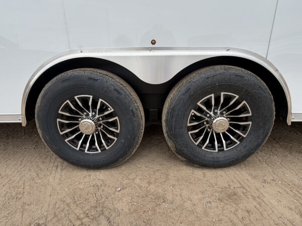24x8.5 Jasper SE Car Hauler, 10K GVWR, White Vinyl Walls/Ceiling, Stabilizer Jacks, Ramp Door