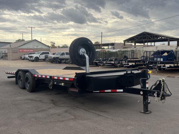 23x102 Tandem Axle, 17.6K GVWR, Wide Body Side Dump Tilt Bed, 24" Sides, Hydraulic Jack
