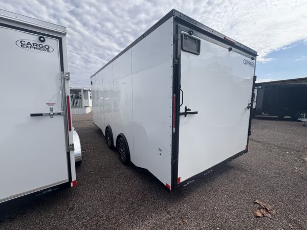 20x8.5 Jasper SE Car Hauler, 10K GVWR,White Vinyl Walls/Ceiling, RTP Floor, Ramp Door