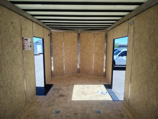 28x8.5 Conquest SE Flat Top Sloped V-Nose Enclosed Car Hauler, 10K GVWR, Ramp Door