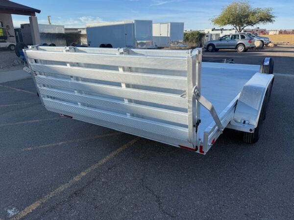 14x78 All Aluminum, 7K GVWR, Tandem Axle, W/ Bi-Fold Tailgate (7814ESA-TA-EL-BT)