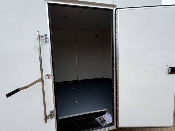 24x8.5 Jasper SE Car Hauler, 10K GVWR, White Vinyl Walls/Ceiling, Stabilizer Jacks, Ramp Door