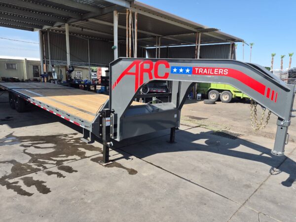 32x102 Gooseneck Flatbed Trailer, 15,680 GVWR, 14 Ply Tires