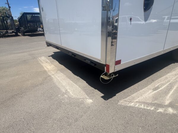 24x8.5 Jasper SE Car Hauler, 10K GVWR, White Vinyl Walls/Ceiling, Stabilizer Jacks, Ramp Door