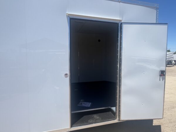 24x8.5 Jasper SE Car Hauler, 10K GVWR, White Vinyl Walls/Ceiling, Stabilizer Jacks, Ramp Door
