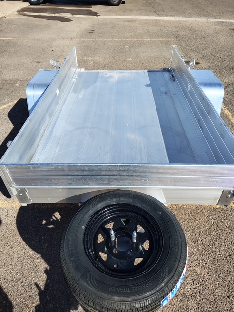08x54 All Aluminum, 2K GVWR, Single Axle, W/ Tailgate (548ESA-S-TG) - Image 2