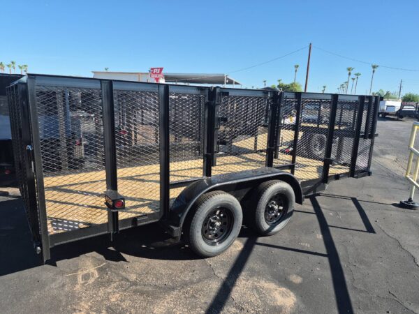 16x83 Tandem Axle, Landscape, 7K GVWR, 4' Expanded Metal Sides