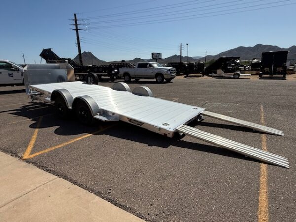 18x82 All Aluminum, 7K GVWR, Tandem Axle, Low Profile Tilt (8218LP-TILT-TA-EL-R-RTD)