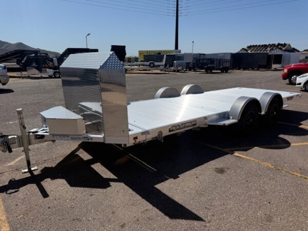 18x82 All Aluminum, 7K GVWR, Tandem Axle, Low Profile Tilt (8218LP-TILT-TA-EL-R-RTD)