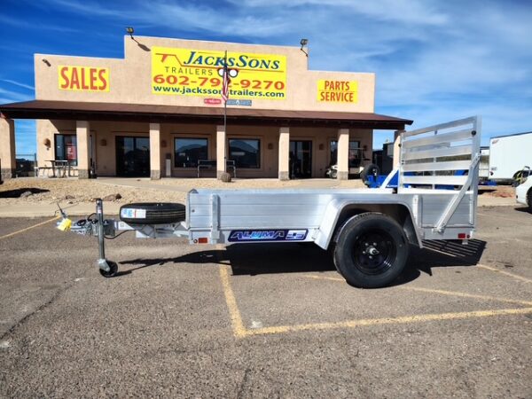 08x54 All Aluminum, 2K GVWR, Single Axle, W/ Tailgate (548ESA-S-TG)