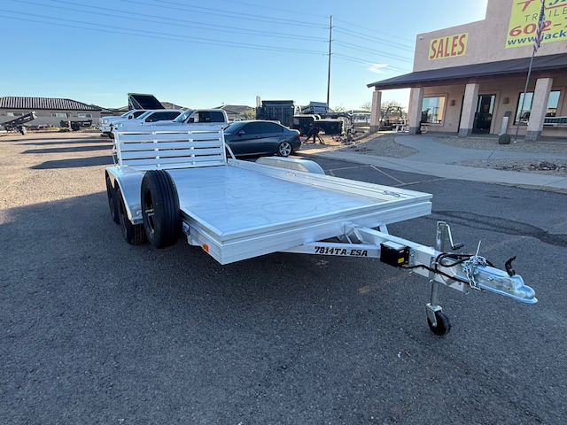 14x78 All Aluminum, 7K GVWR, Tandem Axle, W/ Bi-Fold Tailgate (7814ESA-TA-EL-BT) - Image 2