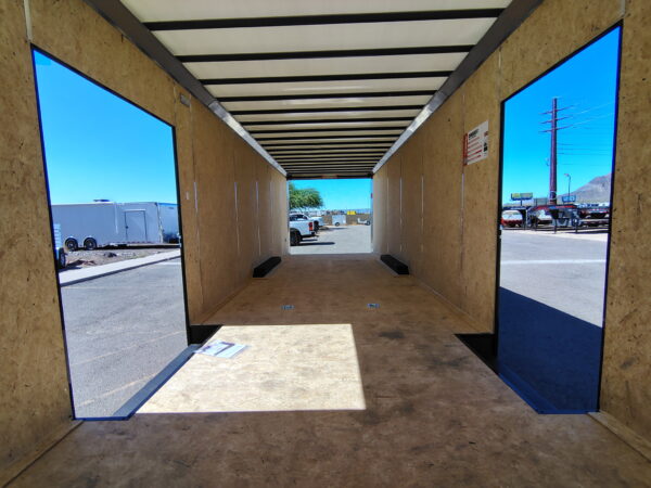 28x8.5 Conquest SE Flat Top Sloped V-Nose Enclosed Car Hauler, 10K GVWR, Ramp Door